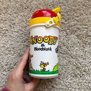 Vintage Snoopy & Woodstock Beagle Scouts Travel Bottle + Extras!